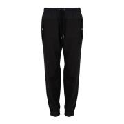 Les Hommes Elegant Slim Fit Wool Trousers Black, Herr