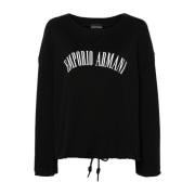 Emporio Armani Sweatshirts Black, Dam