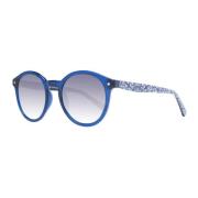 Ted Baker Blå Runda Gradient Solglasögon 100% UV-skydd Blue, Dam