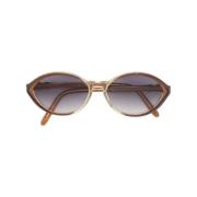 Yves Saint Laurent Vintage Pre-owned Acetat solglasgon Brown, Dam