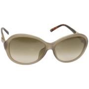 Gucci Vintage Pre-owned Tyg solglasgon Brown, Dam