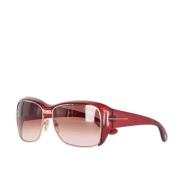 Tom Ford Pre-owned Pre-owned Acetat solglasgon Red, Dam