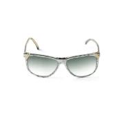 Versace Pre-owned Pre-owned Acetat solglasgon Gray, Dam