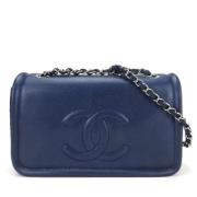 Chanel Vintage Pre-owned Laeder chanel-vskor Blue, Dam