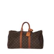 Louis Vuitton Vintage Pre-owned Canvas louis-vuitton-vskor Brown, Dam