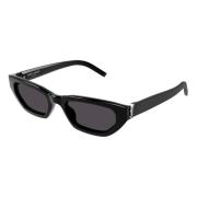 Saint Laurent Svart/Grå Solglasögon SL M126 Black, Unisex