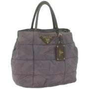 Prada Vintage Pre-owned Nylon prada-vskor Purple, Dam