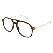 Saint Laurent Stiliga Pilot Optiska Tortoiseglasögon Multicolor, Unise...