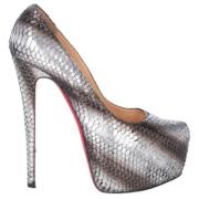 Christian Louboutin Pre-owned Pre-owned Laeder klackskor Gray, Dam