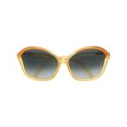 Dior Vintage Pre-owned Acetat solglasgon Yellow, Dam