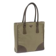 Prada Vintage Pre-owned Canvas prada-vskor Green, Dam