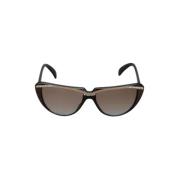 Yves Saint Laurent Vintage Pre-owned Acetat solglasgon Black, Dam