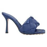 Bottega Veneta Laeder klackskor Blue, Dam