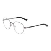 Persol Rund Metallram Glasögon Gray, Unisex