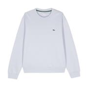 Lacoste Blå Crew Neck Tröja Krokodil Patch Blue, Herr