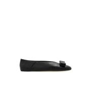 Salvatore Ferragamo Elegant Ballerina Flats Black, Dam