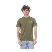 Cavalli Class Grön Logo Bomull T-shirt Män Green, Herr