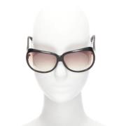 Bottega Veneta Vintage Pre-owned Acetat solglasgon Black, Dam