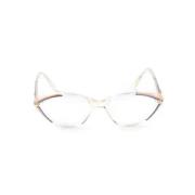 Yves Saint Laurent Vintage Pre-owned Acetat solglasgon White, Dam