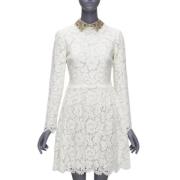 Valentino Vintage Pre-owned Bomull klnningar White, Dam