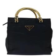 Prada Vintage Pre-owned Tyg prada-vskor Blue, Dam