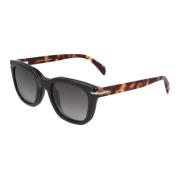 Eyewear by David Beckham Retro Square Frame Glasögon Brown, Unisex