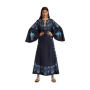 La DoubleJ Flytande Kaftan Klänning Blue, Dam