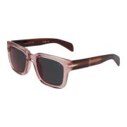 Eyewear by David Beckham Retro Fyrkantiga Solglasögon Kollektion Pink,...