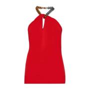 Stella McCartney Topp med kedja Red, Dam