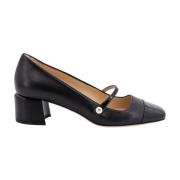 Jimmy Choo Eleganta svarta läderpumps Black, Dam