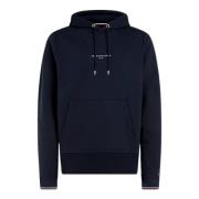 Tommy Hilfiger Huvtröja med känguruficka Blue, Herr