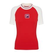 Balmain PB Retro T-shirt Red, Dam