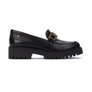 Pikolinos Studded Platform Loafers Black, Dam