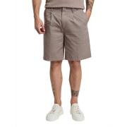 Paolo Pecora Beige Casual Bermuda Shorts Beige, Herr