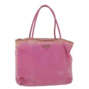 Prada Vintage Pre-owned Nylon prada-vskor Pink, Dam