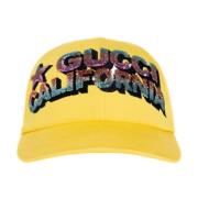 Gucci Stilig Hatt för Trendiga Looks Yellow, Herr