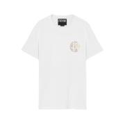 Versace Jeans Couture Liten Logotyp Vit Guld Branding White, Herr