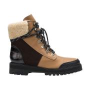 Flattered Mysiga Ullfodrade Ankelboots Brown, Dam