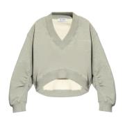 The Attico Sweatshirt med logotyp Gray, Dam