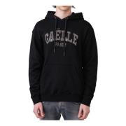 Gaëlle Paris Herrhoodie med nitarlogo Black, Herr