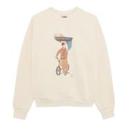 Baracuta Slowboy Arlington Crew Neck Sweater White, Herr