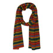 Gallo Grön Randig Fleece Scarf Multicolor, Unisex