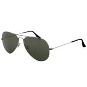 Ray-Ban Aviator Metal Solglasögon Gröna Linser Gray, Herr