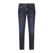 Dolce & Gabbana Indigo Slim Jeans Klassisk Design Blue, Herr