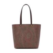 Etro Paisley Jacquard Toteväska Brown, Dam