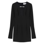 Blumarine Svart Jersey Klänning Black, Dam