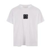 Givenchy 4G Stars Boxy Crewneck T-shirt White, Herr