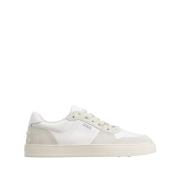 Tod's Vita Läder Låg-Top Sneakers White, Herr