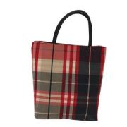 Burberry Vintage Pre-owned Canvas handvskor Red, Dam