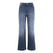 Nenette Svarta Korta Denim Jeans Blue, Dam